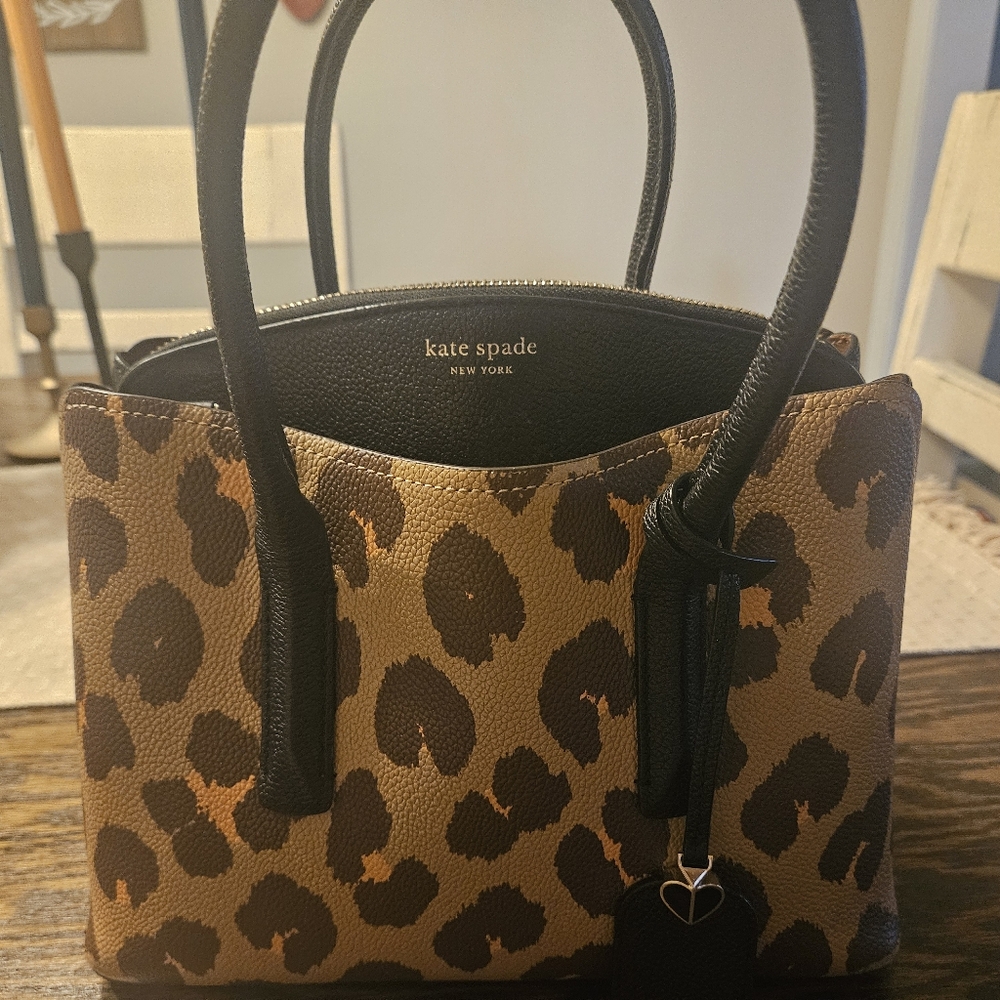Kate Spade Tan and Black Leopard Handbag